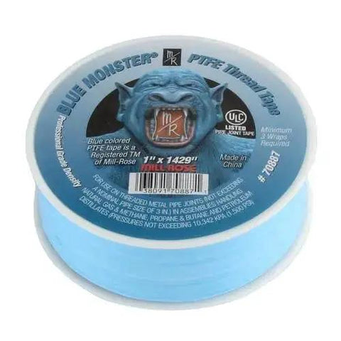 1 Inch PTFE Thread Seal Tape 4 Pack Thick Yet Flexible Blue Plumbers Tape For Leak Proof Pipe Fittings Easy To Apply High Quality Teflon Tape For Sealing Threads In Plumbing