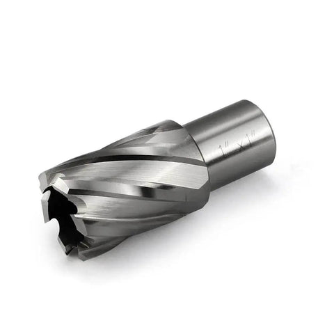 Boss Grade Heavy Duty Pro Grade 1 Inch Diameter Annular Cutter Set For Magnetic Drill Press With Weldon Three Quarter Shank And 1 Inch Cutting Depth