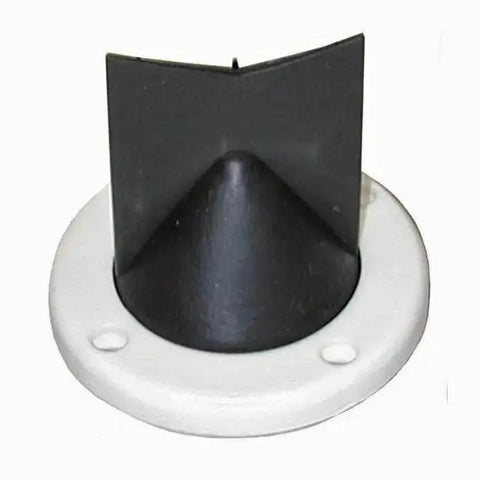 Duck Bill Scupper Replacement For Flapper Scuppers White And Black Seals Tight Under Water Pressure Universal Fit 2-3/4 inch ring