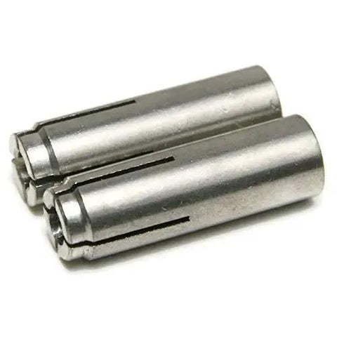304 Stainless Steel Drop In Expansion Anchors for Concrete and Stone with Setting Tool One Half Inch Diameter Thirteen Threads