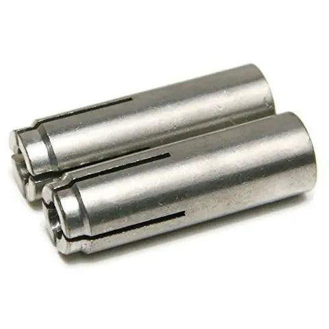 Drop In Stainless Steel Concrete And Stone Anchors With Setting Tool For One Quarter Inch Twenty Threads, Corrosion Resistant 304 Stainless