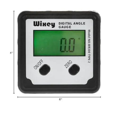 Digital Angle Gauge And Finder For Table Saw And Miter Saw With Magnetic Backlight Ultra Precise 0.1 Degree Resolution front view