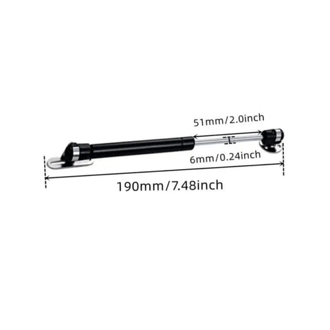 6 Inch Gas Struts For Cabinets 20N 4.4lb Black Professional Cabinet Shocks Lift Supports with dimensions labeled in diagram