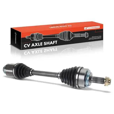 Front Right Passenger Side CV Axle Shaft Assembly For Honda Accord 2003 To 2007 V6 3.0L CR-V 2002 To 2006 2.4L And Acura TL 2004 To 2006 3.2L Plug And Play Direct Fit Replacement shown with packaging box