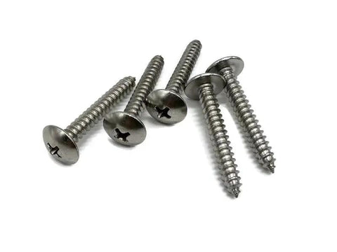 Truss Head Exterior Screws For Marine Decks And Docks, 1 1/4 Inch Length, 100 Pack, Size Ten Coarse UNC Threads, Phillips Drive