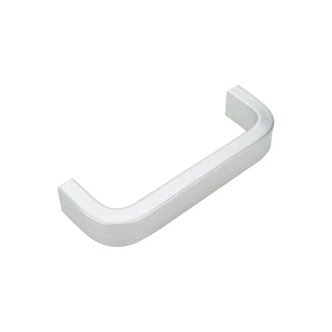 10 Piece Modern Silver Square Arch Cabinet Pull Handles Set In Aluminium Alloy Wire Finish 2.5 Inch Hole Center 64mm Drawer Handles