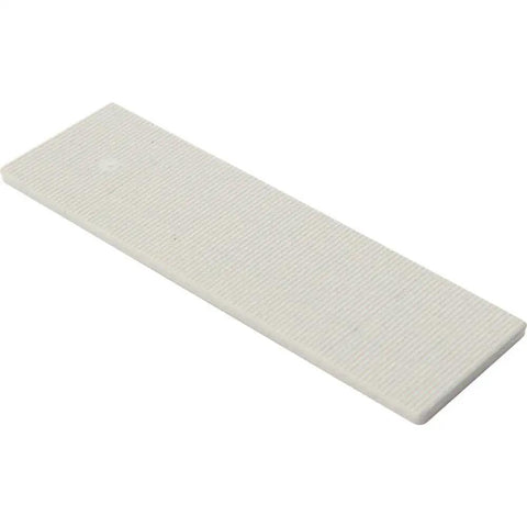 Flat Plastic Shim 60 Pack For Glazing And Wall Coverings 1.13 In W By 4 In L Spacers High Compressive Strength Easy Stacking Indoor Outdoor Use
