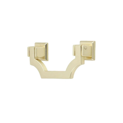 Gold Cabinet Pulls 2 Pack, 2.5 Inch Hole Center Solid Zinc Alloy Drawer Handles, Anti Tarnish and Rust Proof, For Kitchen Cabinets