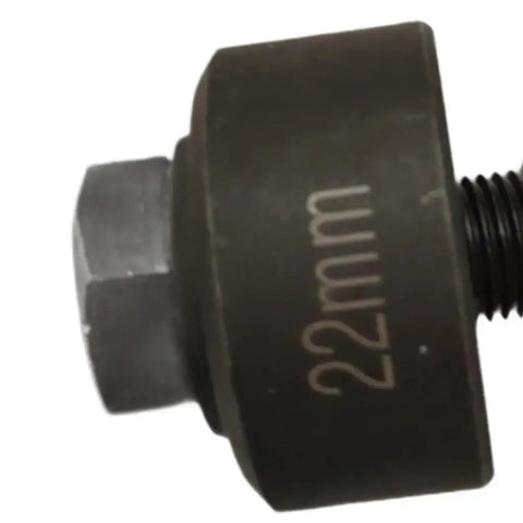 Close-up of 22mm die from Three Piece Metal Sheet Knockout Box Hole Cutter Conduit Punch Die Set For Clean Precise Holes