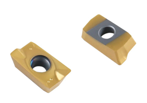 APKT1604 TiN Coated Carbide Inserts For Steel Machining, 10 Pc Set, ISO APKT160408, 0.366 Inch IC, variety of angles shown
