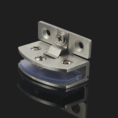 No Drill Glass Door Hinge Clip For Cabinets And Display Cases Zinc Alloy Hardware Self Clamping U Design
