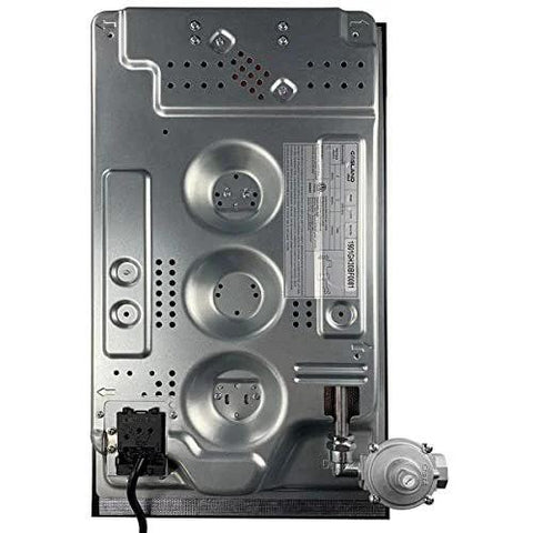 Back view of Premium Gas Pressure Regulator for Natural Gas and Propane, One Half In NPT In Out, by GASLAND