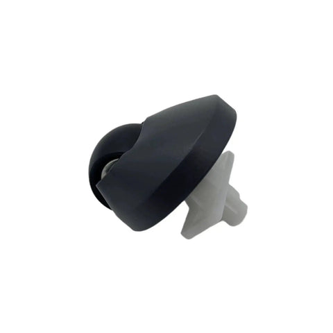 Side view of Front Omni Directional Wheel For Roborock Vacuum Cleaners S5 Max S6 Pure S7 S7 MaxV Q7 Max Front Caster Replacement Black