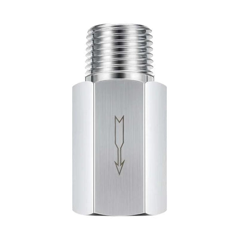 Check valve, 3/8 in NPT male x 3/8 in NPT female, stainless steel 304, one-way valve