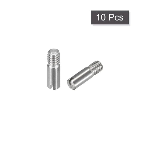M2.5 X 8mm Slotted Cylindrical Dowel Pins 304 Stainless Steel For Furniture Cabinets External Thread Locating Pin Built To Last Rust Resistant Shelf Support 10 Pack