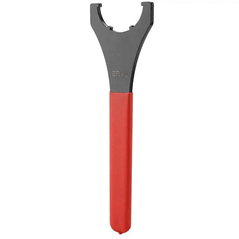 58mm ER40UM Collet Chuck Spanner Wrench For Lathe And CNC Milling Tools, red handle, 58mm opening for tightening and removing