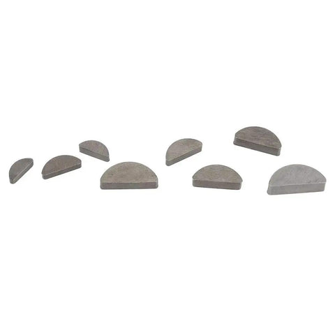 80 Pcs Woodruff Key Kit Stainless Steel Semicircular Keys Set With Storage Box, Assorted Sizes visible on white background