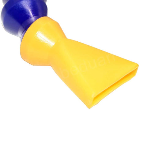 Beduan 1/2-in thread coolant hose adapter, yellow plastic with blue hose, adjustable cooling tube (Pack of 10)