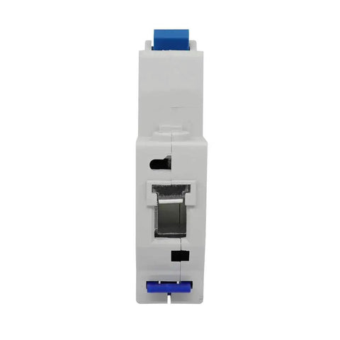 Front view of DZ47-63 Miniature Circuit Breaker Go To 1 Pole 20A Low Voltage Safety Switch For 230V And 400V DIN Rail Mount Fast Trip