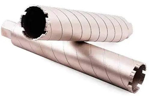 Heavy Duty Diamond Core Drill Bit For Hard Concrete And Brick 3 Inch With 1 1/4 7 UNC Arbor, 17 Inch Overall Length displayed