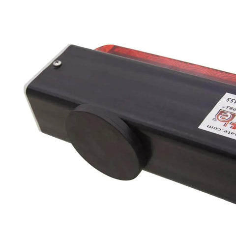 Hitch cargo carrier LED tail light kit by Amazon, black housing with magnetic mount and red lens