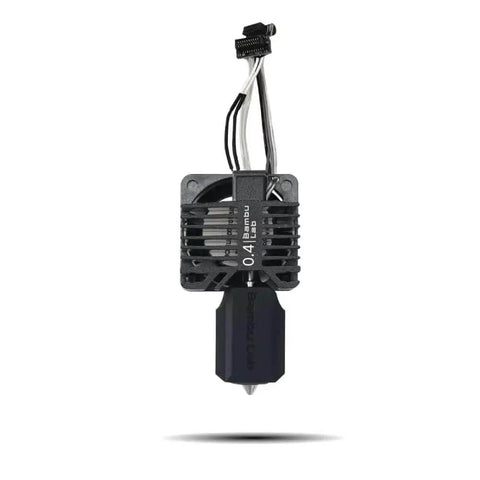 Beefed-Up P1P P1S Hotend Full Assembly Kit With Hardened Steel Nozzle 0.4mm Ceramic Heater and Cooling Fan front view