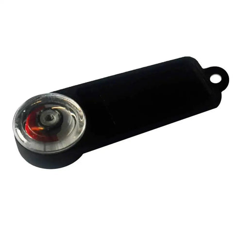 Rotation Tester And AC Detector For Circulating Pumps And Solenoid Valves A Handy No Brainer Direction Indicator And Magnetic Field Detector For HVAC And Electrical Maintenance shown in black casing with clear top.