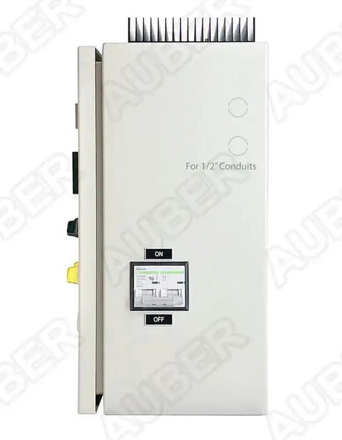 Powder Coating Oven Control Panel With Light And Fan Control 240V 75A 18000W Heavy Duty Wall Mount Enclosure front view