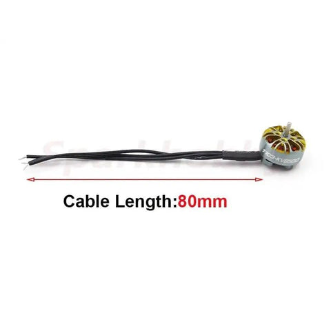 Dope 1103 8500KV Brushless Drone Motor For Tinywhoop 2-3S Lipo with 1.5mm shaft and 80mm cable length, fits 65mm props.