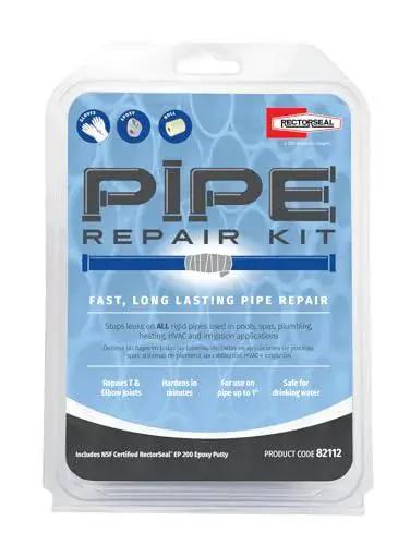 Easy Patch Pipe Repair Kit for 1 Inch Pipes That Stops Leaks Fast Up To 450 Psi With Knitted Fiberglass Cloth In Polyurethane Resin