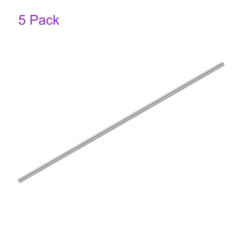 304 Stainless Steel Rods 200mm By 3.5mm, 5 Pack Lathe Bar Stock for DIY Model Builds including Planes, Ships, Cars, and Crafts
