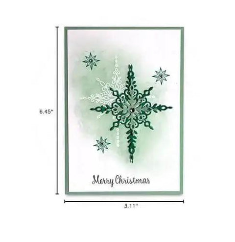 Must Have Christmas Scrapbooking Die Cuts Set With Metal Cutting Dies For Card Making And Paper Crafting, Merry Christmas snowflake card