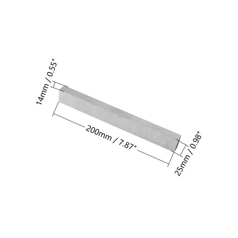 High Speed Steel Lathe Tool Bit For Milling And Turning 14mm By 25mm By 200mm 60 To 62 HRC Durable HSS Tool Bit dimensions