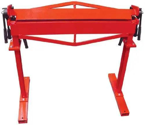Red 36 Inch Metal Brake With Stand For Heavy Duty Sheet Metal Bending This Beast Handles 12 Gauge Up To 18 In 16 Gauge Up To 36 In