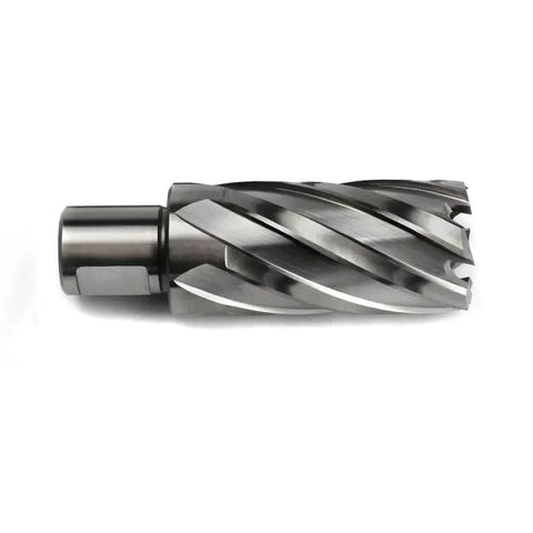 One And One Eighth Inch Annular Cutter For Magnetic Drill Press With Two Inch Cutting Depth, Three Quarter Inch Weldon Shank And Two Flat, Pilot Pin For Precise Holes, Drills Faster Than Regular Bits, Ideal For Steel And Stainless By Oscarbide