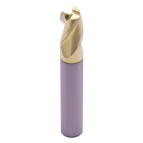 Pro Grade Solid Carbide End Mill for Aluminum With ZRN Coating, 37 Degree Helix, 3 Flute, Five Sixteenth Inch Cutting Diameter