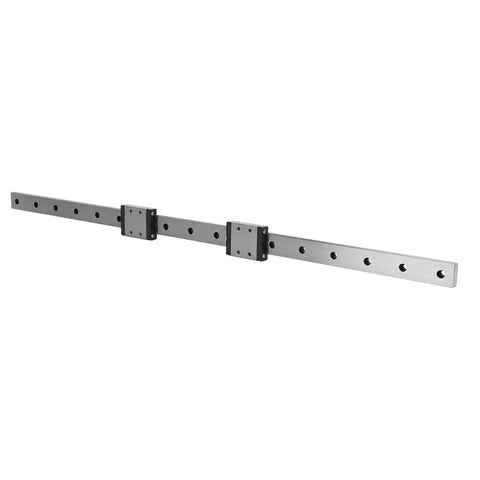 LMLF18B-500-2R Miniature Linear Guide Rail with 2 Sliding Blocks, 500mm x 18mm, precision rail for automated and measuring equipment