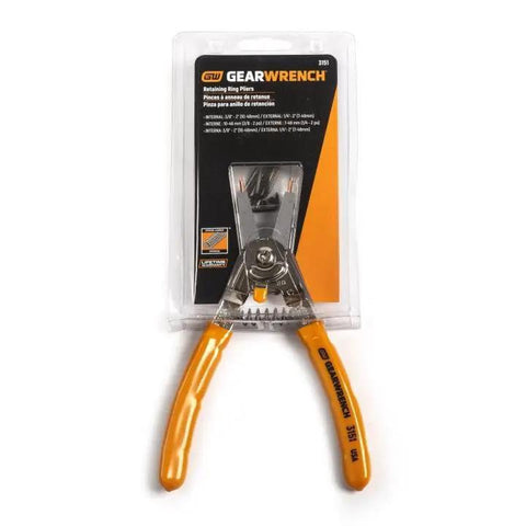Heavy Duty Universal Convertible Retaining Ring Pliers For Internal And External Snap Rings Black Finish Model 3151 in packaging