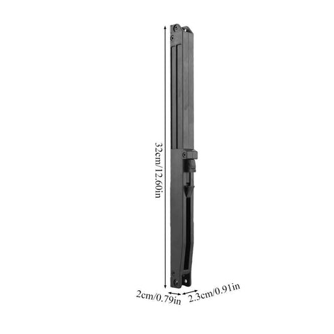 Side view of Soft Close Kit For Barn Doors With Quiet Spring Buffer Damper Hardware Set For Sliding Doors No Slam Easy Install