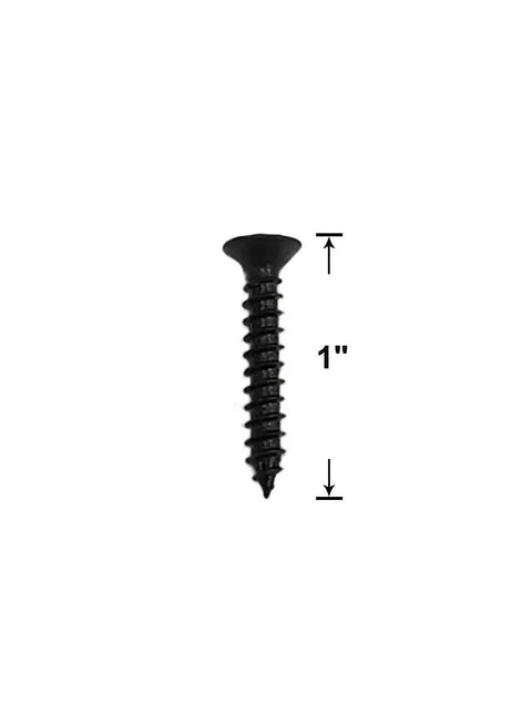 Black 1-inch screw for Heavy Duty Steel Flush Ring Pull, 3 Inch By 3-1/2 Inch Face Plate, Matte Black Finish, 2 Pack With Mounting Hardware