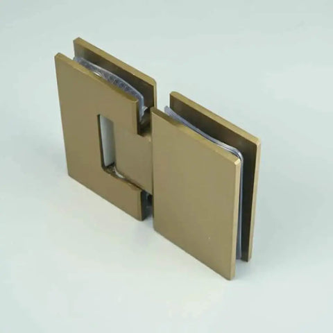 Frameless Glass Shower Door Hinge With 180 Degree Swing Brushed Stainless Steel Wall Mounted Bathroom Hardware Heavy Duty Build