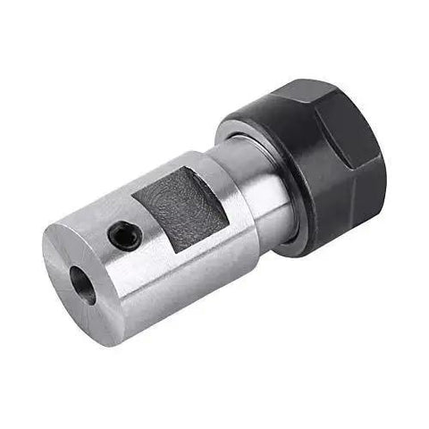 5mm CNC Metal Mill Spindle Collet Holder with Straight Shank and Clamping Nut, Balanced Steel Design