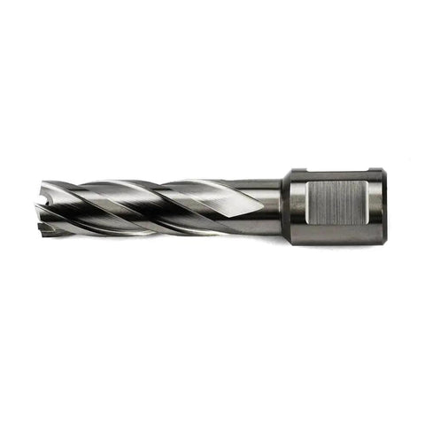 Annular Cutter For Magnetic Drill Press Heavy Duty 9/16 Inch Cutting Diameter And 2 Inch Depth Of Cut With 3/4 Inch Weldon Shank And Two Flat Sides Plus Pilot Pin Oscarbide