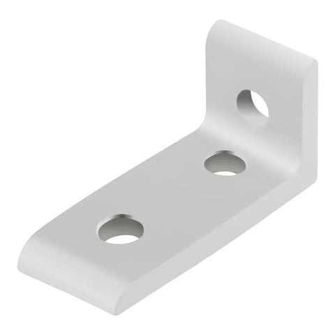 10 Series Aluminum 90 Degree Inside Corner Bracket With Three 0.281 Inch Holes, Clear Anodize Finish, for T Slot Extrusion Projects