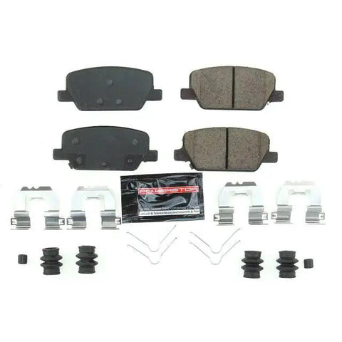 PowerStop Z23 carbon-fiber ceramic rear brake pads with hardware set for Palisade, Santa Fe, Telluride