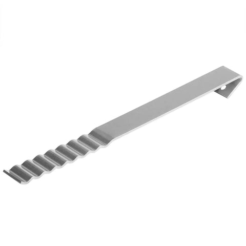 Side view of 4 Pack Corrugated Hook Column Anchors For Masonry Walls To I-Beam Columns, 13-1/8 In Long By 1-1/4 In Wide, 304 Stainless Steel