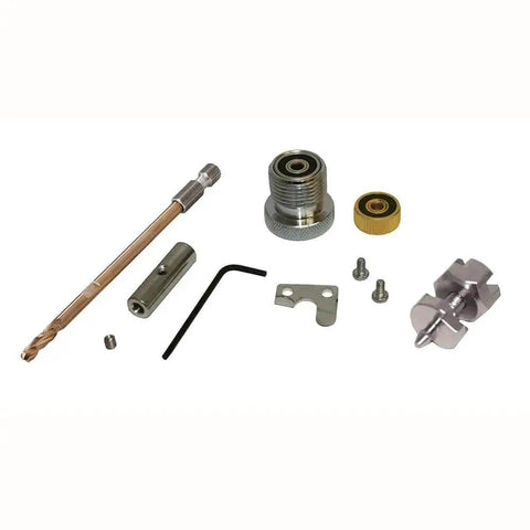 Components of 2 Inch To 12 Inch Sheet Metal Hole Cutter Accessory For 1/4 Inch Or Larger Drills for HVACR use in galvanized steel