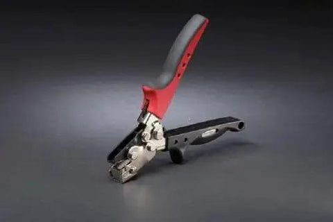 Snap Lock Punch For Gutters With Adjustable Throat Depth From One Quarter Inch To Five Eighths Inch, soft touch handle, silver finish