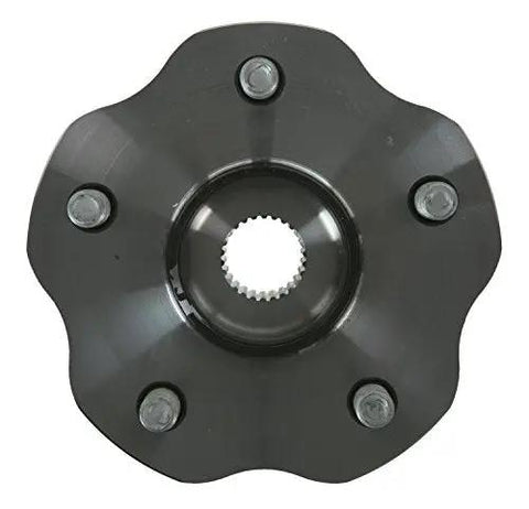 Front view of Model 512365 Wheel Bearing And Hub Assembly Fits Toyota Highlander 2014 To 2023 And Lexus RX350 RX350L RX450h RX450hL Sienna 2021 To 2022 Ride Ready Replacement Durable Bolt In.