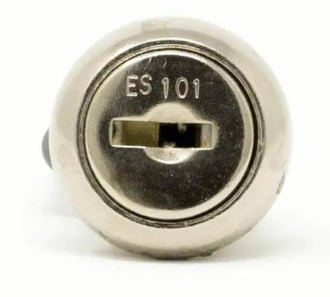 Front view of Direct Replacement File Cabinet Lock For W601 Through W650 With Removable Core, Clip And Two Keys Included.